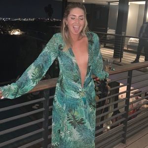 J.lo Halloween costume green Versace dress